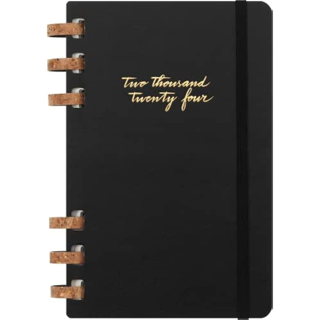 Moleskine 2024 Monthly & Weekly Spiral Agenda | Large Hard Cover Black