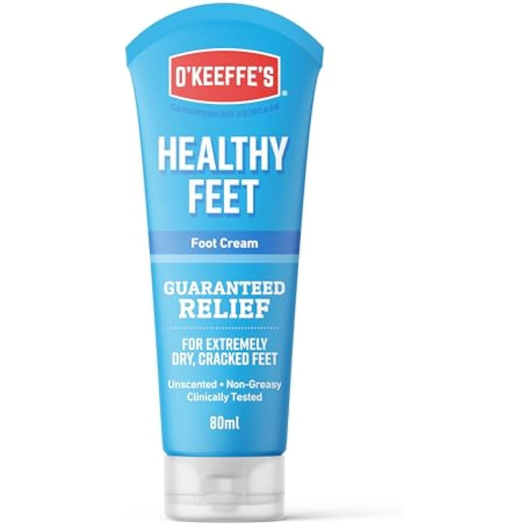 O'Keeffe's Healthy Feet Foot Cream for Dry Cracked Skin, 80ml (5 Pack)