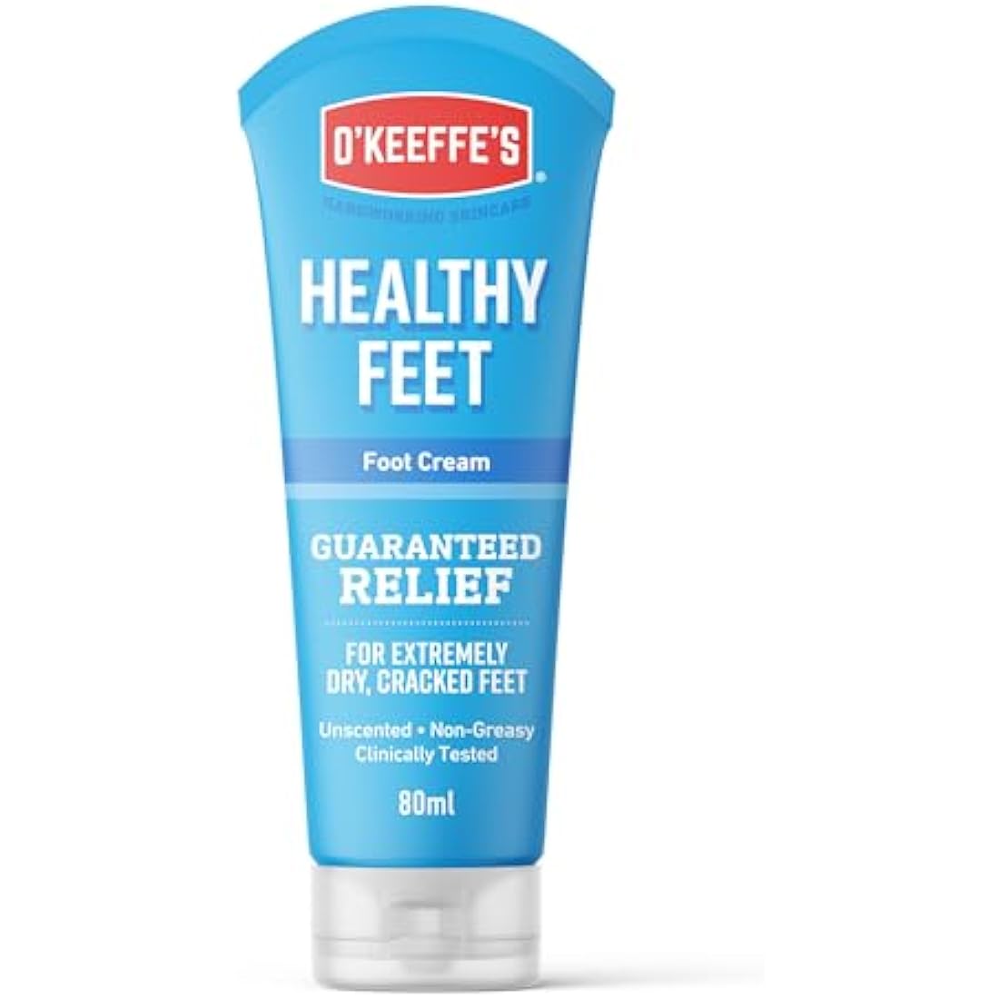 O'Keeffe's Healthy Feet Foot Cream for Dry Cracked Skin, 80ml (5 Pack)