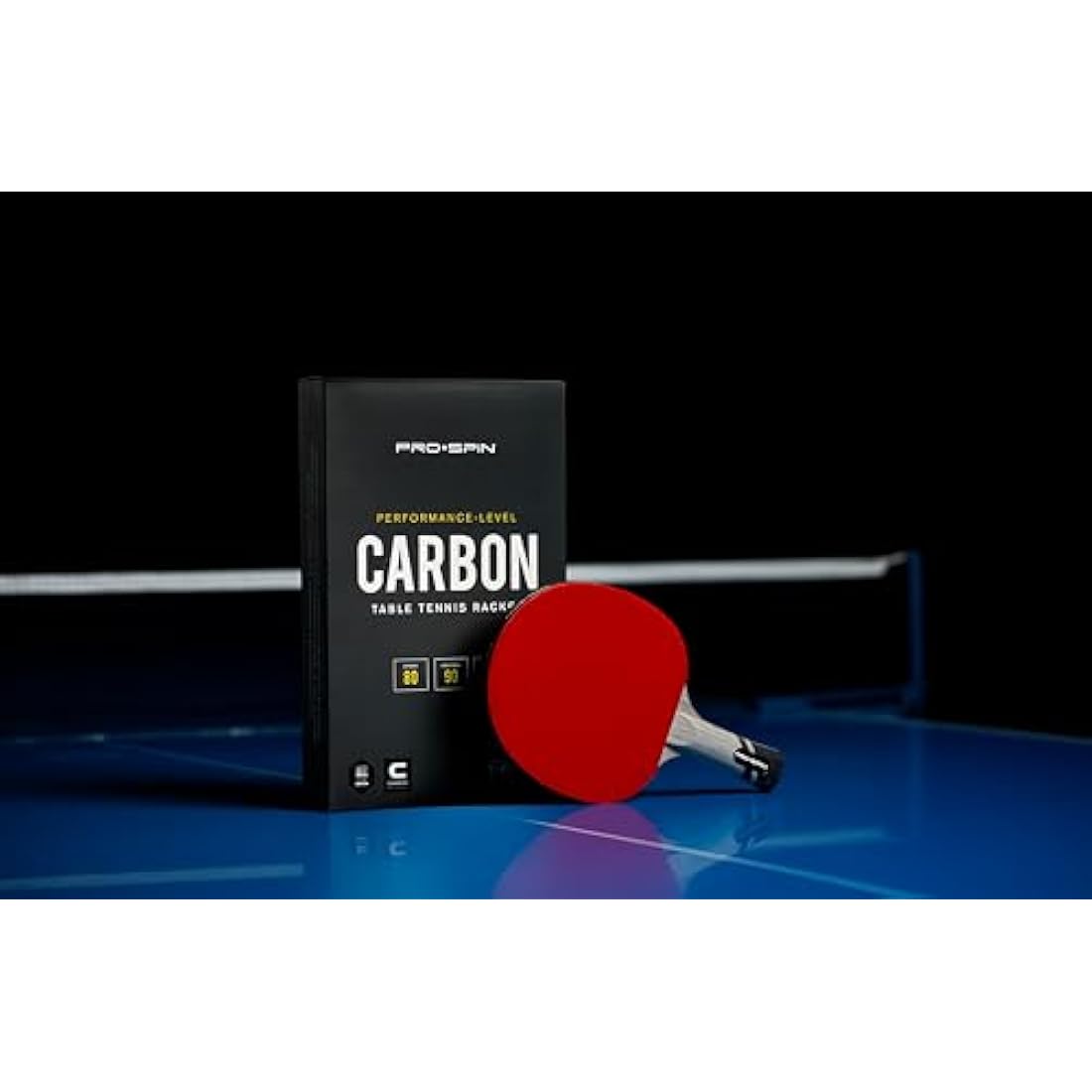 PRO SPIN Carbon Fibre Table Tennis Racket – Professional Ping Pong Bat
