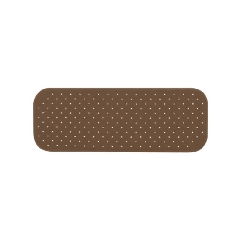 MSV Premium Non-Slip Shower Mat – Brown Rose Scented – 36 x 97 cm