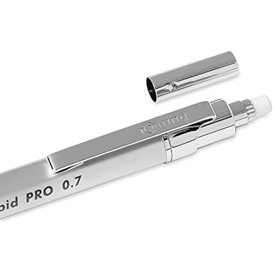 rOtring Rapid Pro Mechanical Pencil | 0.7mm HB Silver Full-Metal Body