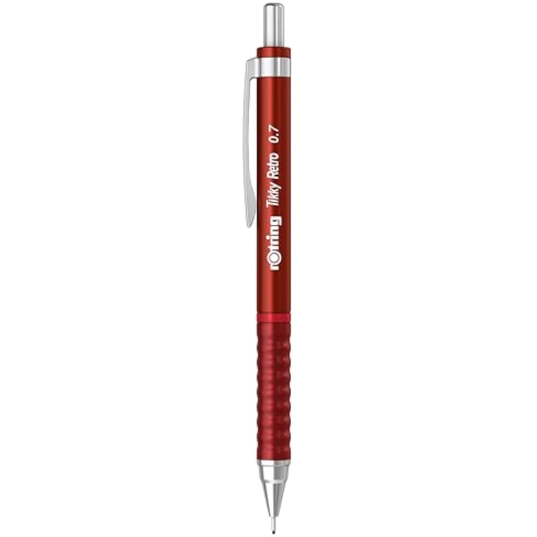 rOtring Tikky Retro Mechanical Pencils | 0.7mm 2B Red Barrel | 12 Count