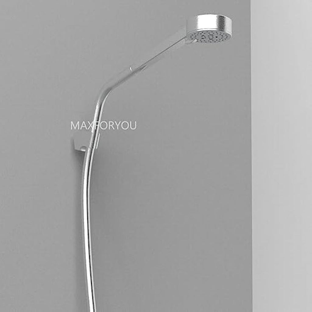 Maxforyou 20cm Curved Shower Extension Arm | G1/2 Stainless Steel