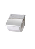 Wenko Toilet Roll Holder with Cover – Wall Mounted Chrome Steel