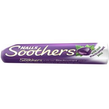 Halls Soothers Blackcurrant Throat Lozenges - 45g (Pack of 20)