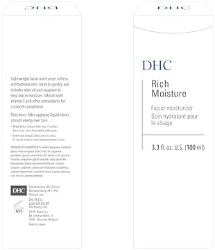 DHC Rich Moisture Face Cream - Hydrating Japanese Beauty Moisturizer