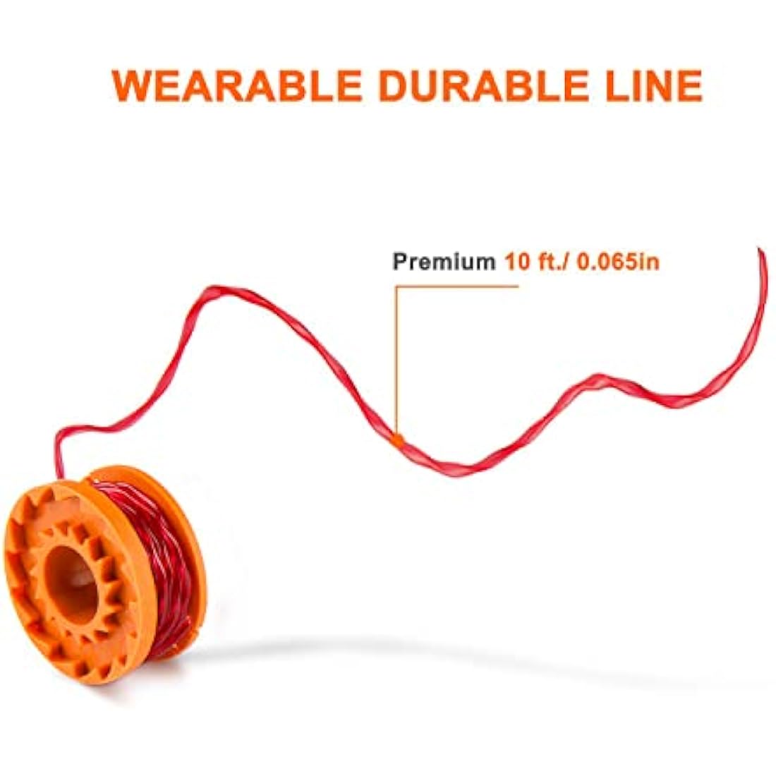 Worx WA0010 Compatible Trimmer Spool Line & Cap Set – 5 Piece Kit