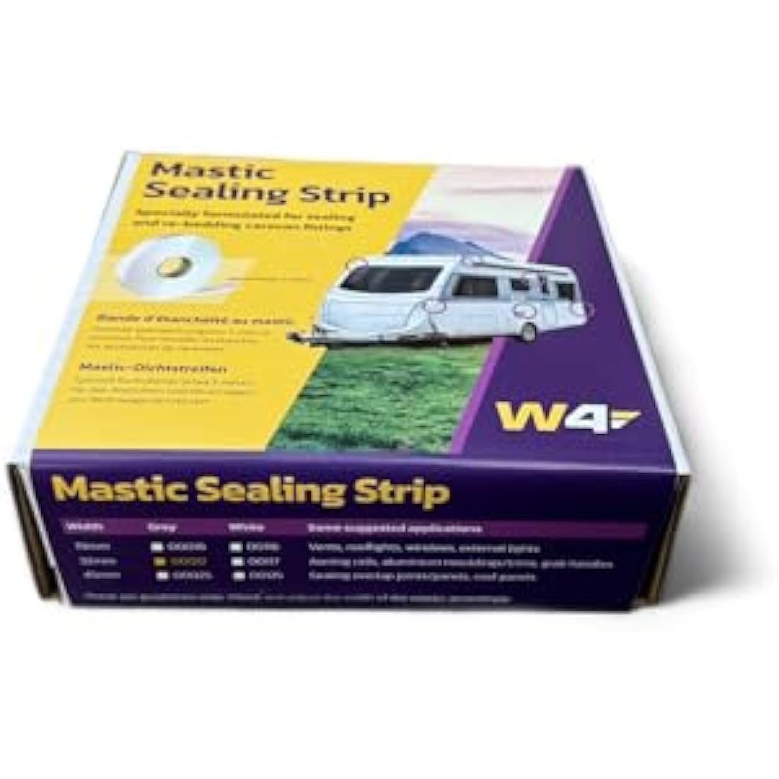 W4 Mastic Sealing Strip – 32mm Grey Weatherproof Caravan Sealant