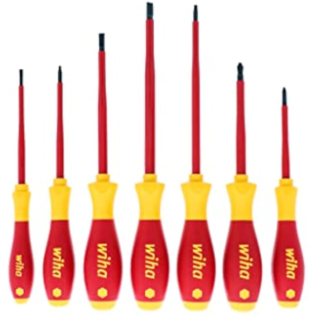 Wiha 32097 7-Piece Insulated SoftFinish Screwdriver Set - 1000V Rated