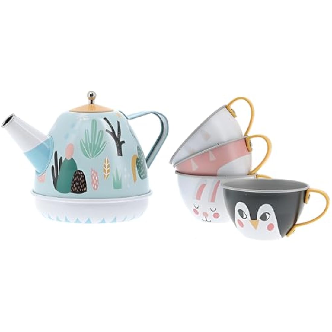 Vilac Musical Metal Tin Tea Set | Michelle Carlslund Iceland Theme