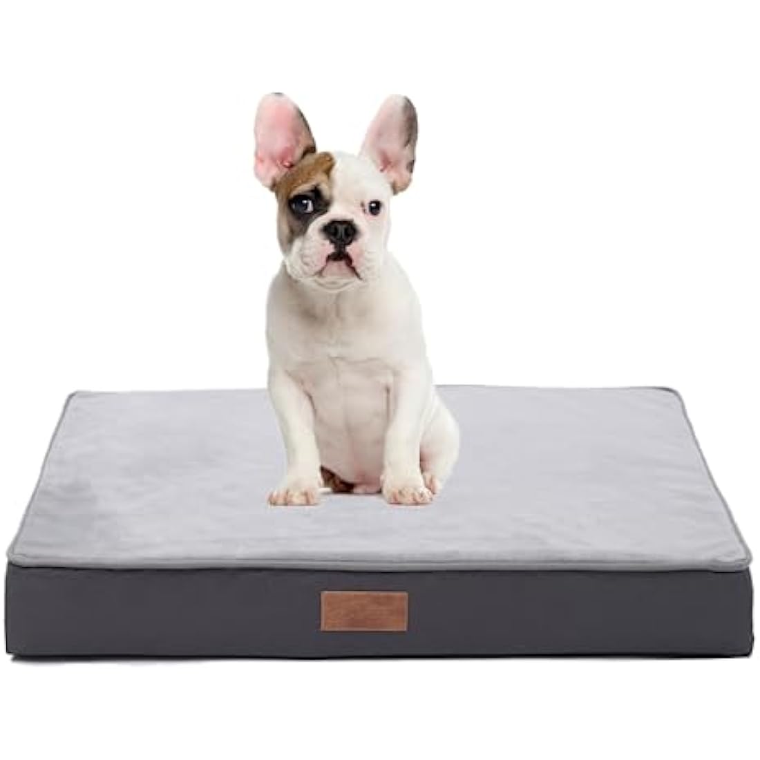 Jaspuriea Orthopedic Dog Bed – Waterproof Washable Crate Mattress, Grey
