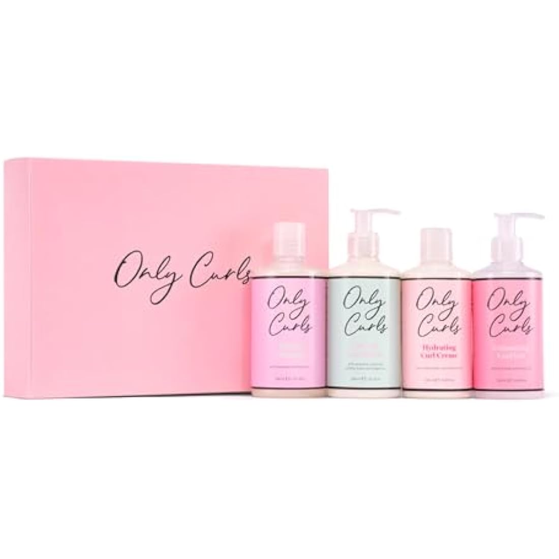 Only Curls Full-Size Bundle | 4-Step Curly Hair Care Set for Frizz Control