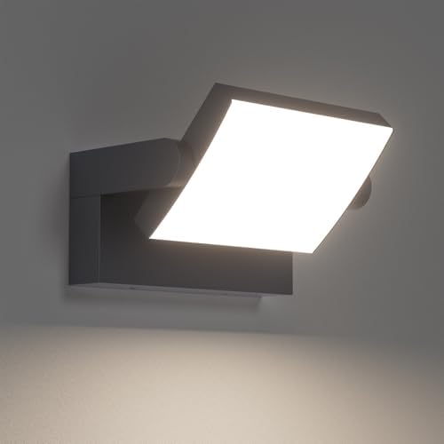 Klighten 24W LED Wall Light – IP65 Waterproof Adjustable Aluminum Lamp