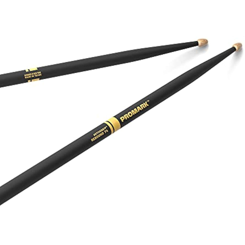ProMark Rebound 7A Drumsticks – ActiveGrip Hickory Wood, Acorn Tip