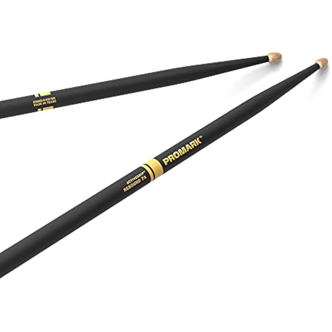 ProMark Rebound 7A Drumsticks – ActiveGrip Hickory Wood, Acorn Tip
