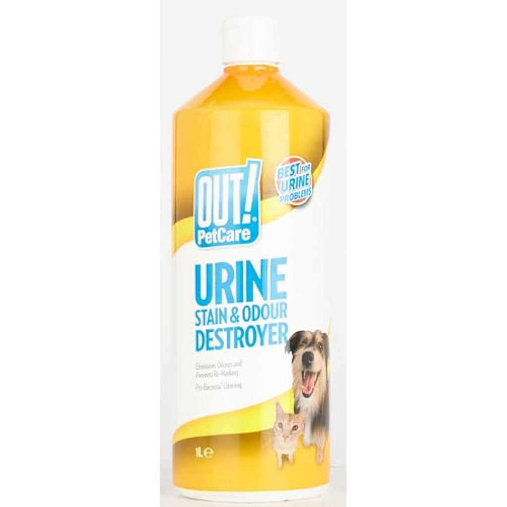 OUT! Pet Urine Destroyer – Enzymatic Stain & Odour Remover - 1 Litre