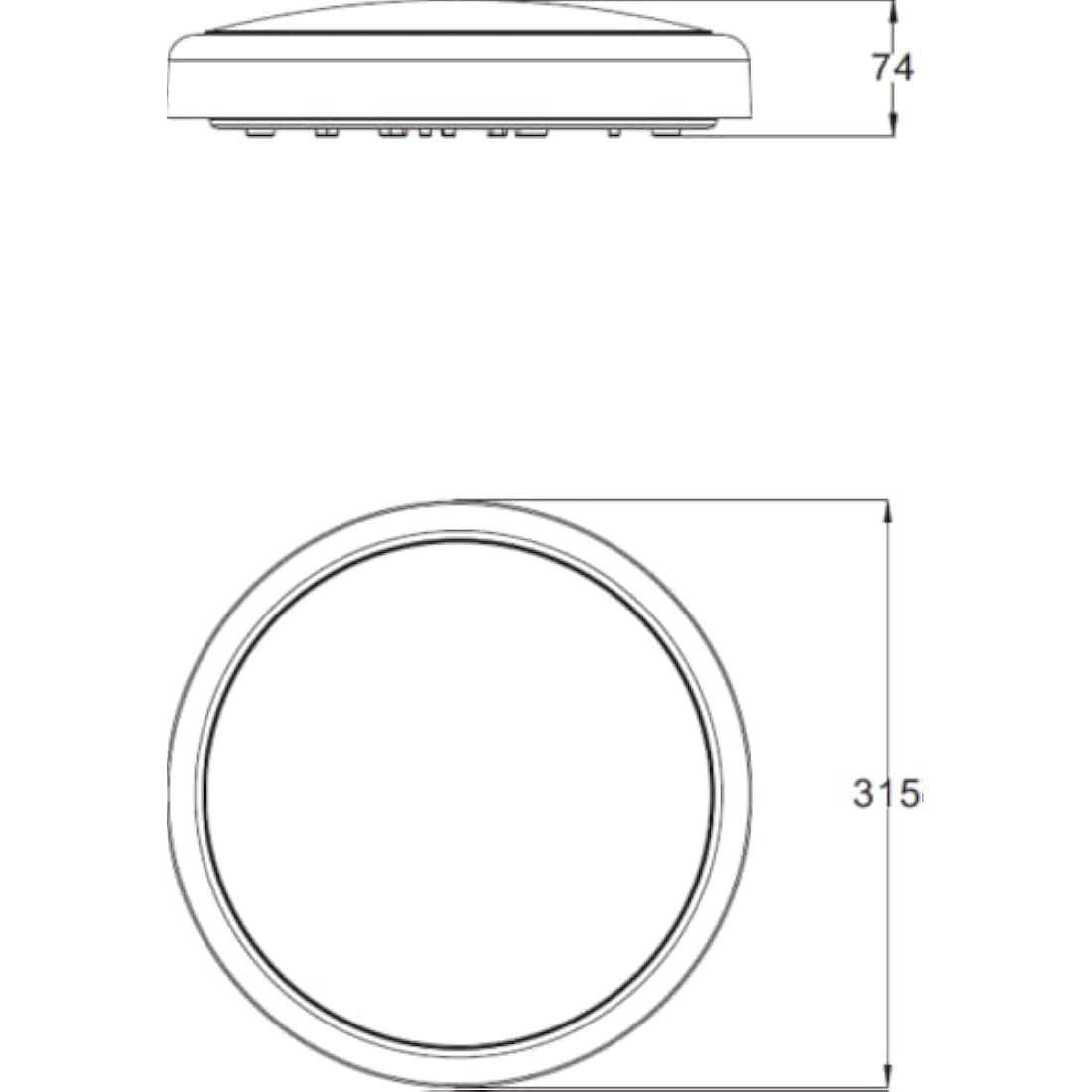 Knightsbridge 14W LED IP65 Bathroom Bulkhead | CCT Adjustable Chrome Trim
