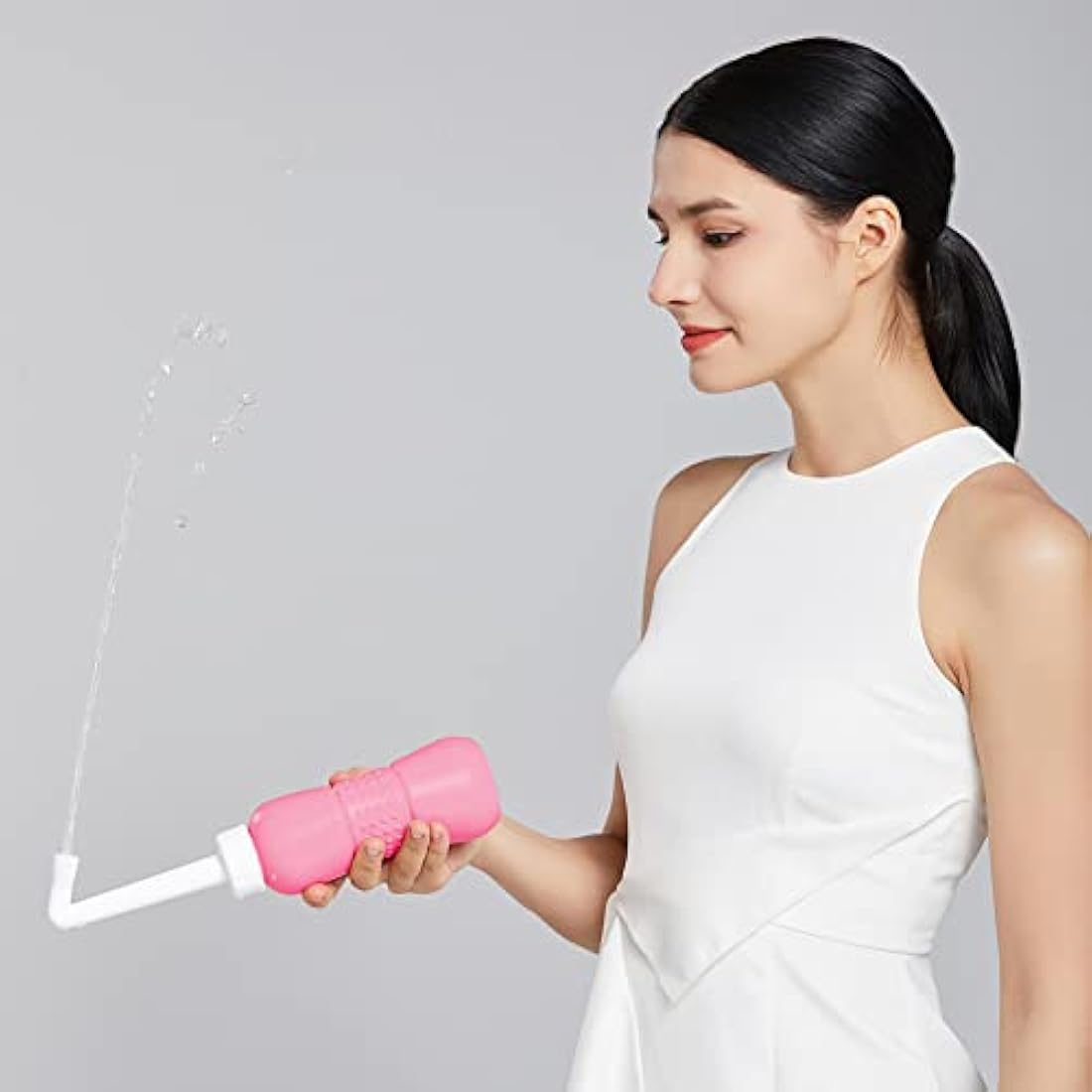 Jolof Store Portable Bidet – 450ml Pink Peri Bottle for Postpartum Care