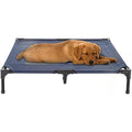PETMAKER Elevated Dog Bed – Large Portable Cooling Pet Cot with Case, Blue