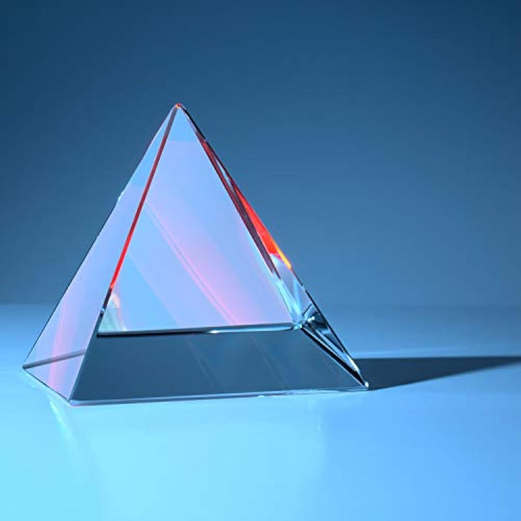 BELLE VOUS K9 Crystal Pyramid Prism for Photography and Light Refraction