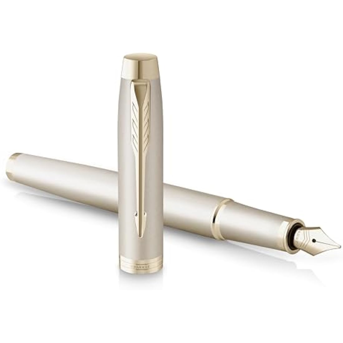 Parker IM Monochrome Fountain Pen – Champagne Finish – Fine Point