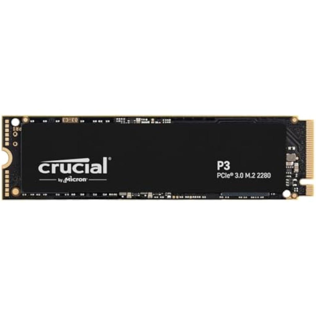 Crucial P3 500GB NVMe M.2 Internal SSD – PCIe Gen3 Up to 3500MB/s