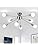 ASHUAQI 8-Light Sputnik Ceiling Light – Modern Chrome Semi Flush Mount
