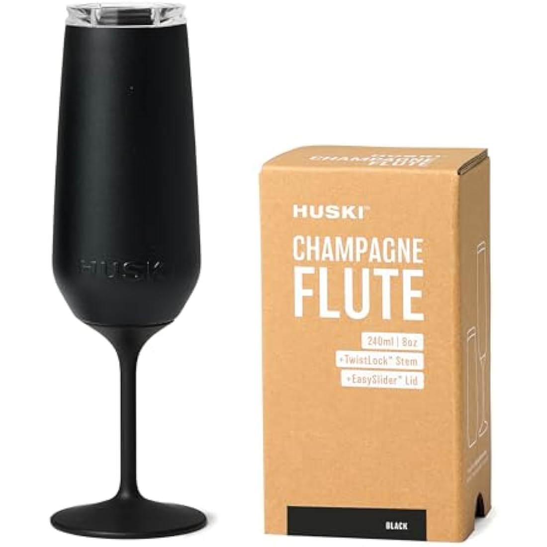 Huski Champagne Flute – Triple Insulated Stainless Steel Tumbler, 240ml