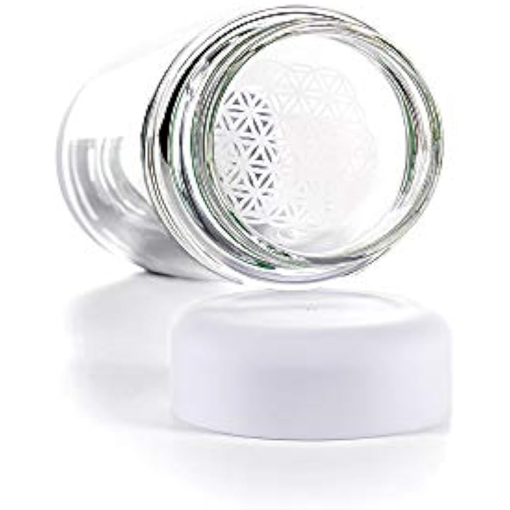 VitaJuwel inu! Crystal Water Bottle – Clear Quartz Borosilicate Glass