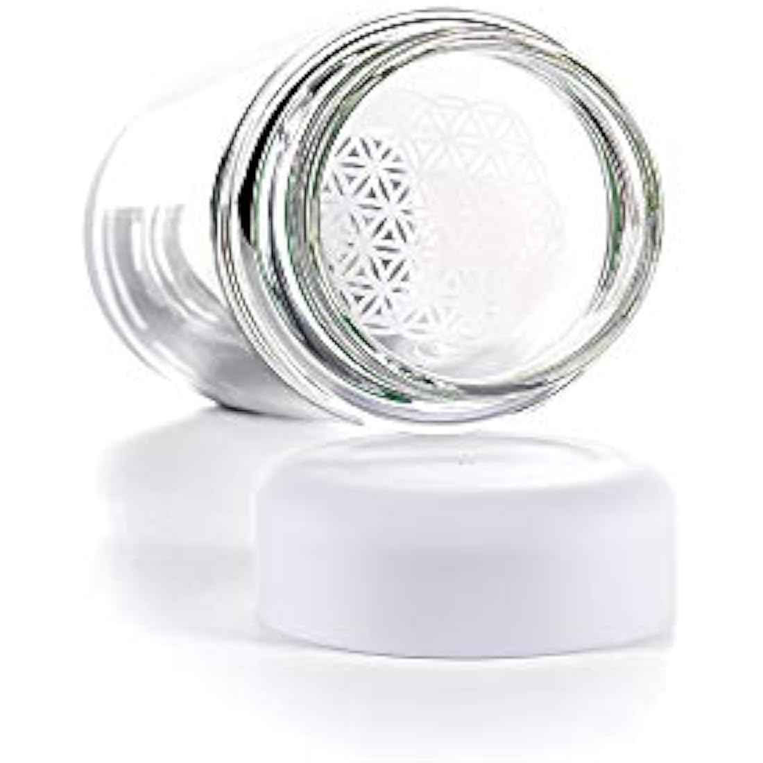VitaJuwel inu! Crystal Water Bottle – Clear Quartz Borosilicate Glass