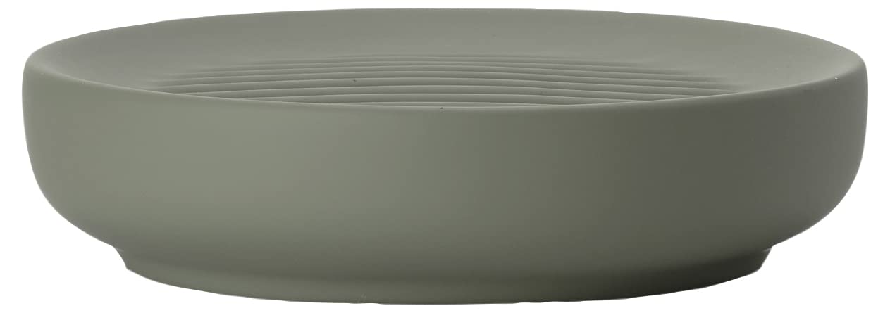 Zone Denmark Ume Soap Dish – Olive Green Danish Design Bathroom Decor