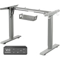MAIDeSITe Electric Standing Desk Frame – Heavy Duty Steel, Gray