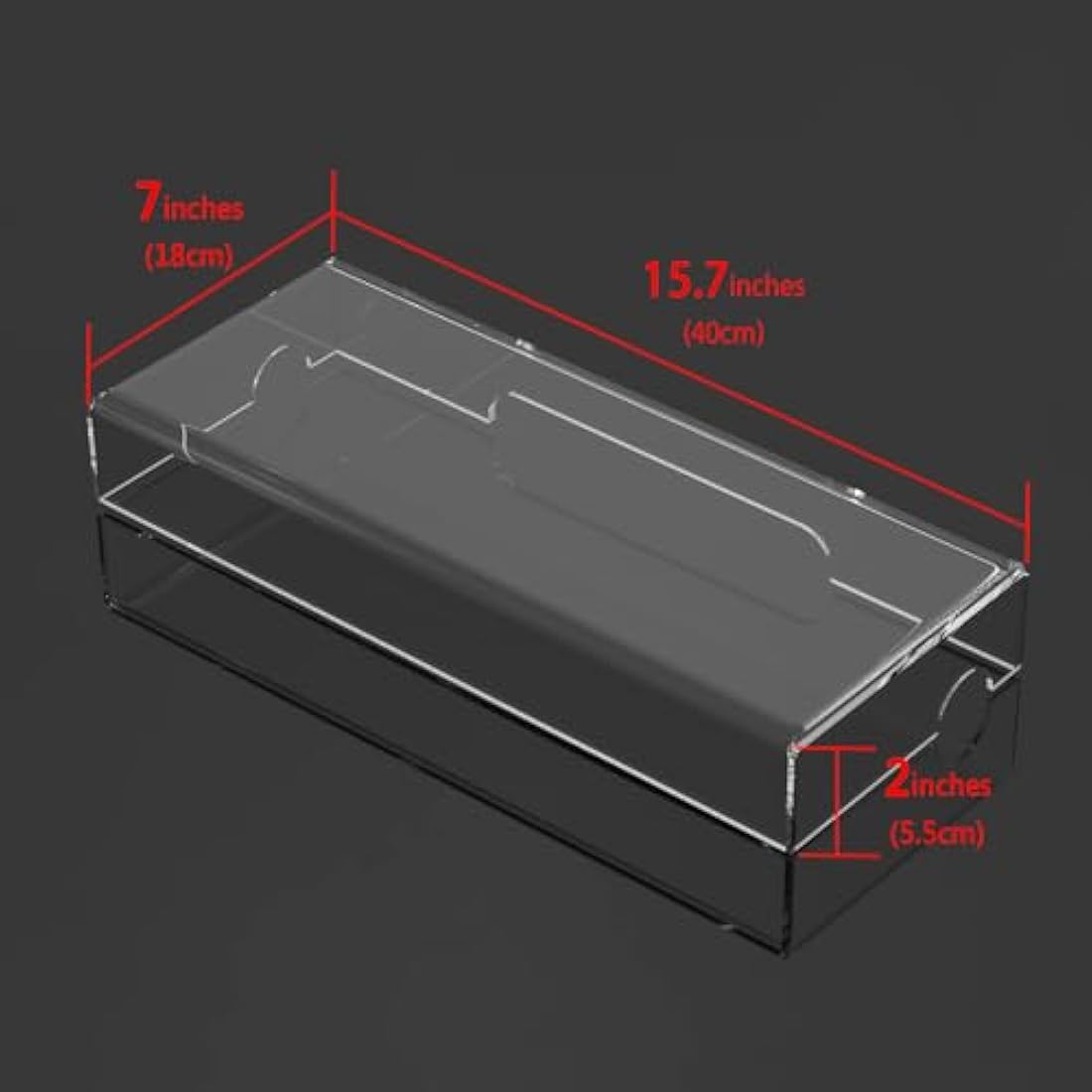 Geekria Clear Acrylic TKL Keyboard Dust Cover for 87 Key Mechanical Gaming