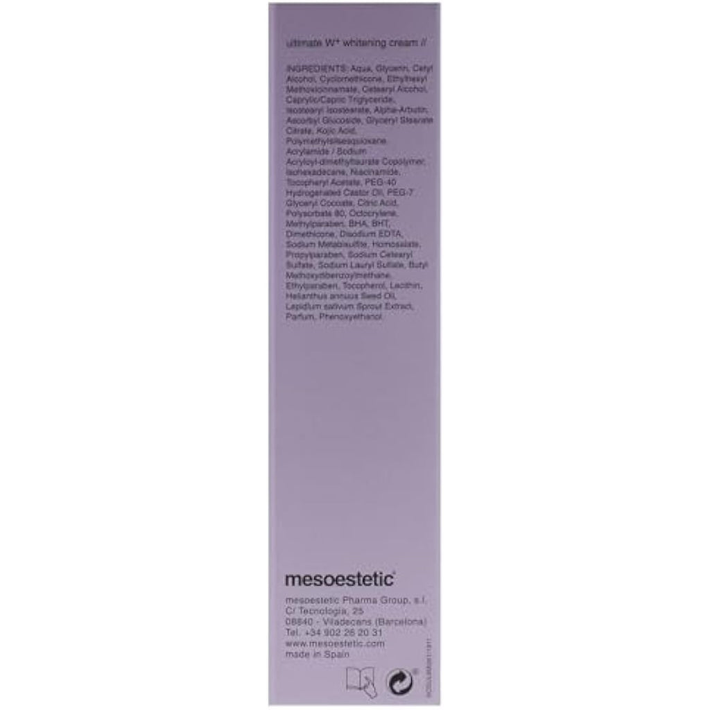 Mesoestetic Ultimate W+ Whitening Cream | Dark Spot Corrector - 1.69 oz
