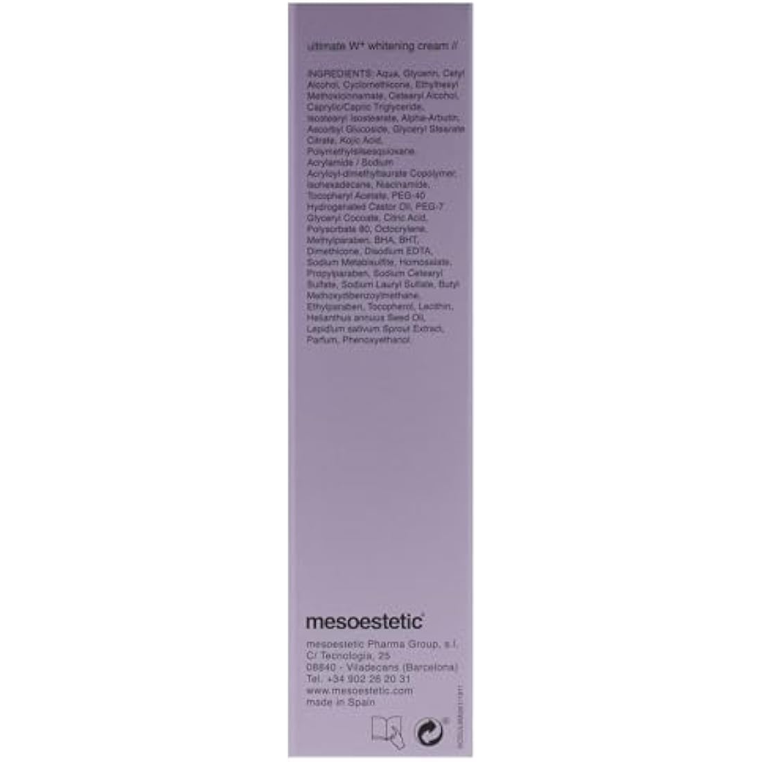 Mesoestetic Ultimate W+ Whitening Cream | Dark Spot Corrector - 1.69 oz