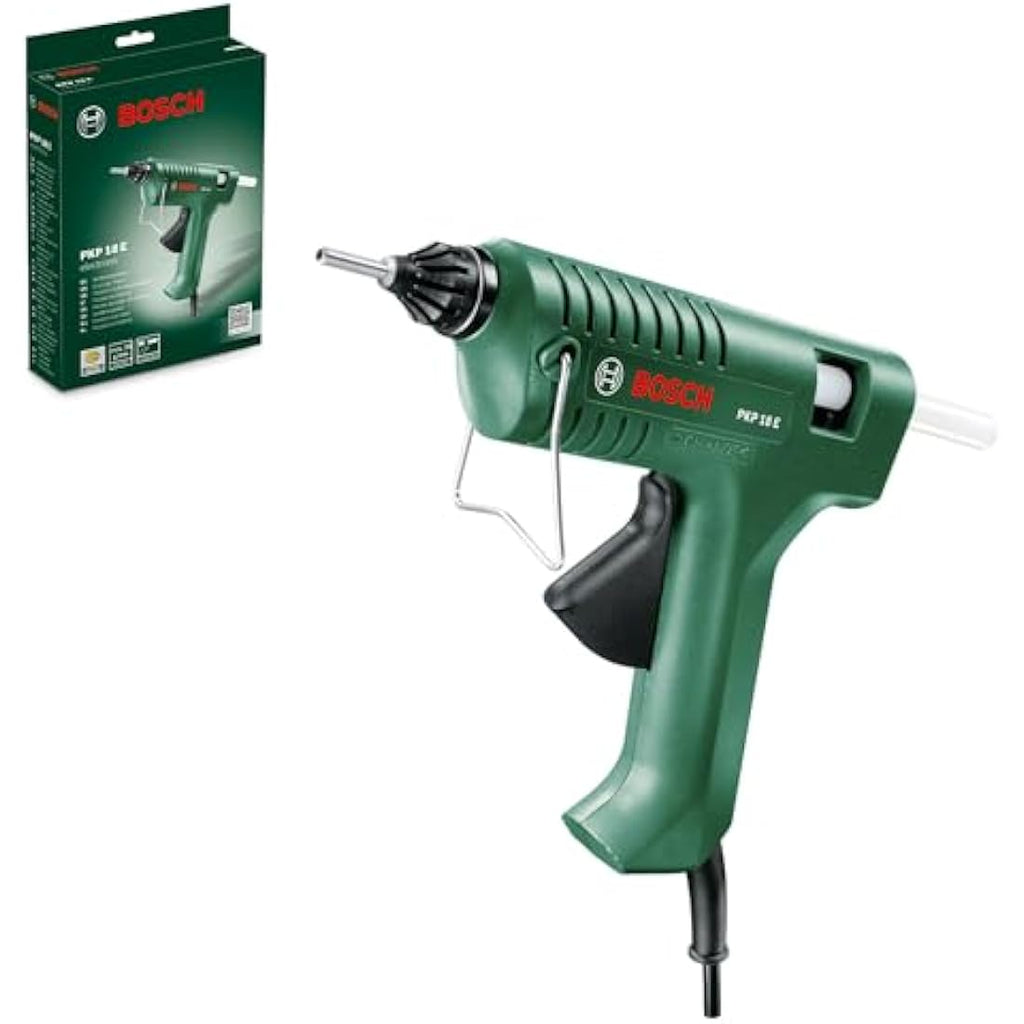 Bosch PKP 18 E Hot Glue Gun – Includes Extra-Length Nozzle & Glue Stick