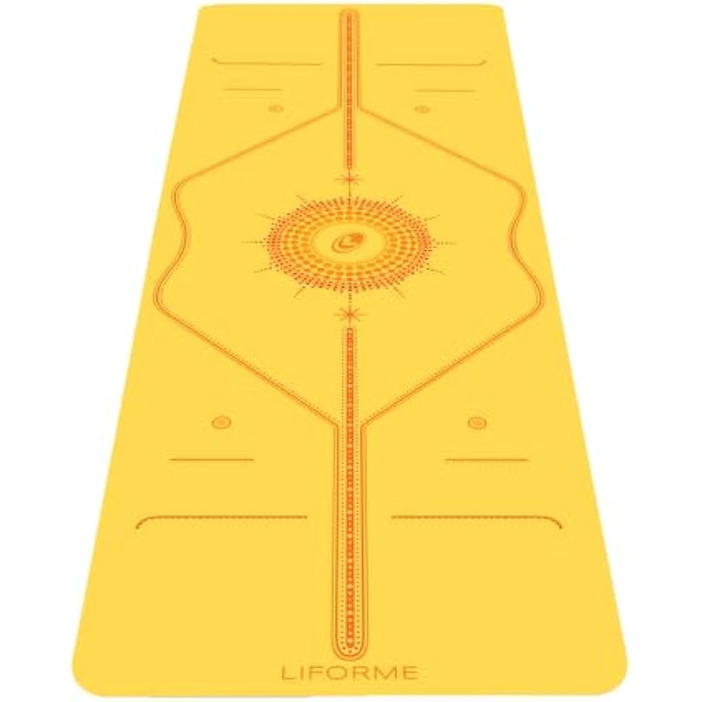Liforme Printed Yoga Mat – Non-Slip Eco-Friendly Mat in Grateful Pink