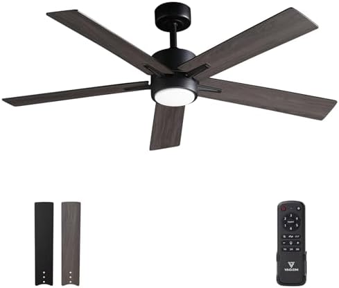 Vagizm 52" Ceiling Fan with Light – Silent DC Motor & Remote Control