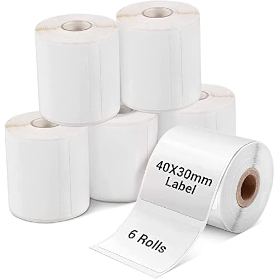 Phomemo Thermal Labels 40x30mm for M110 M220 M200 – 6 Rolls, 230/Roll