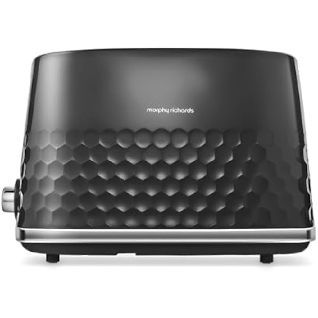 Morphy Richards Hive 2 Slice Toaster | Honeycomb Design - Black