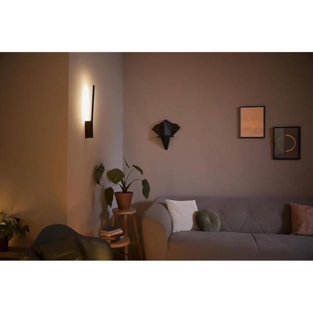 Philips Hue Liane Smart LED Wall Light | White & Colour Ambiance - Black