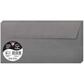 Clairefontaine Pollen Dark Grey Adhesive Envelopes - DL Size (Pack of 20)