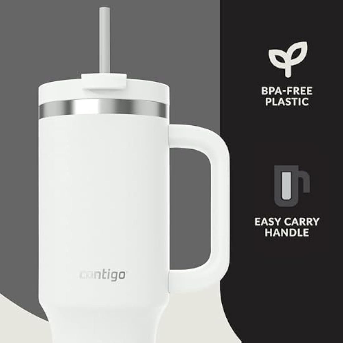 Contigo Streeterville 1200ml Insulated Tumbler with Handle and Straw