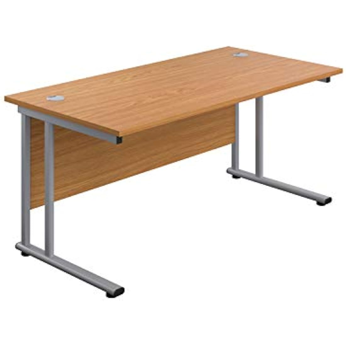 Office Hippo Bürotisch – Freitragender Schreibtisch, Eiche, 140x80cm