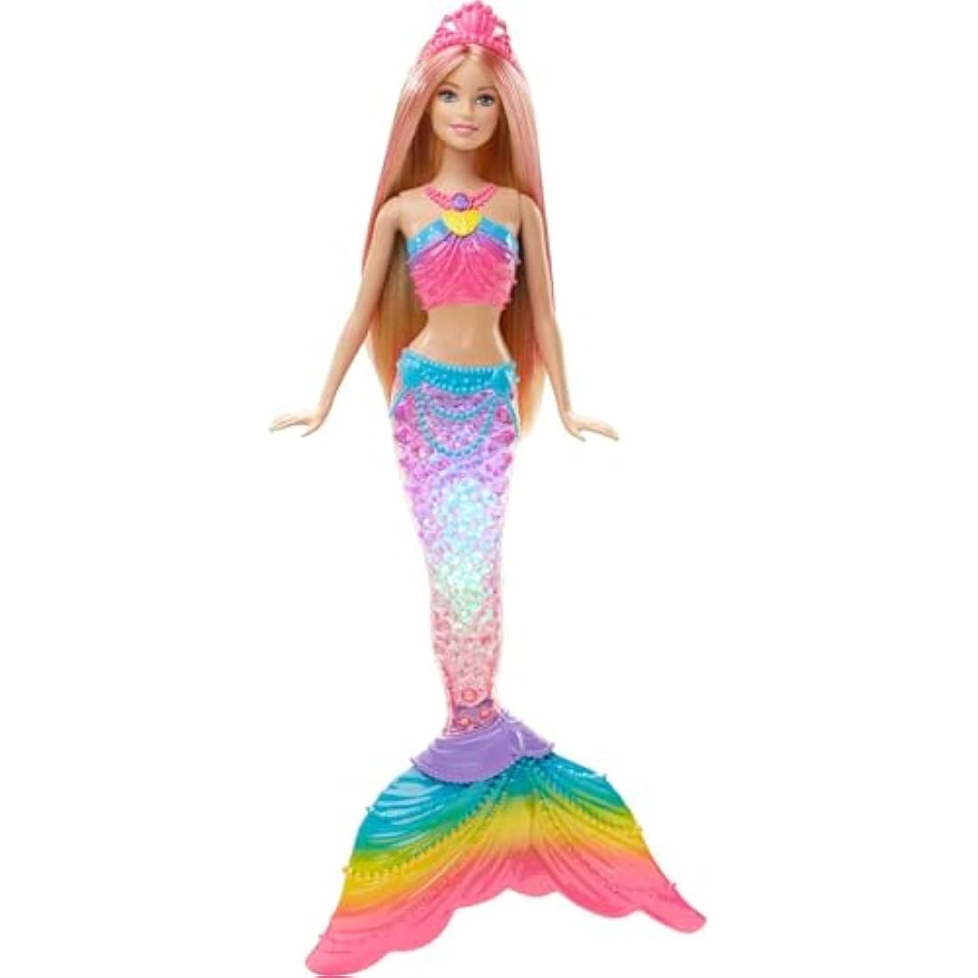 Barbie Dreamtopia Rainbow Lights Mermaid Doll – Light-Up Water Toy