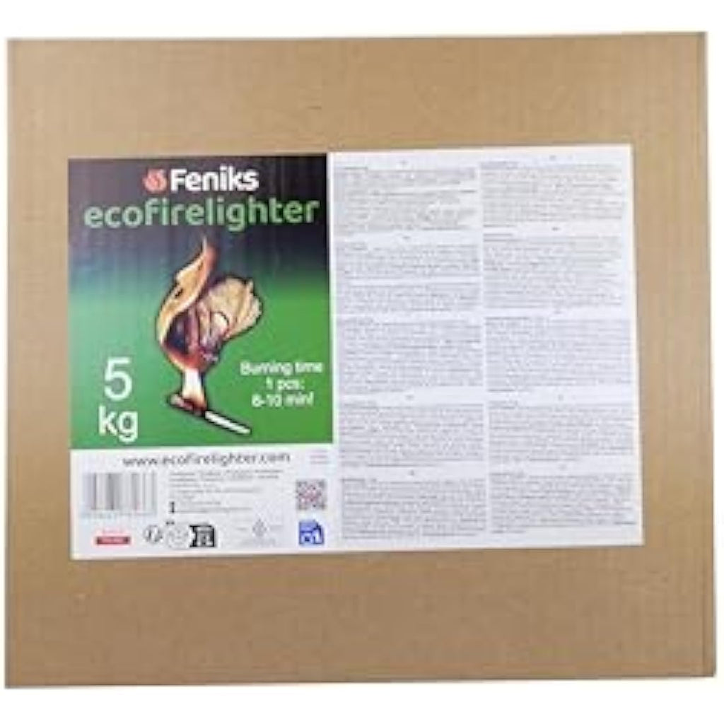 Feniks Ecological Firelighters | 500pcs Natural Kindling for BBQ & Stoves