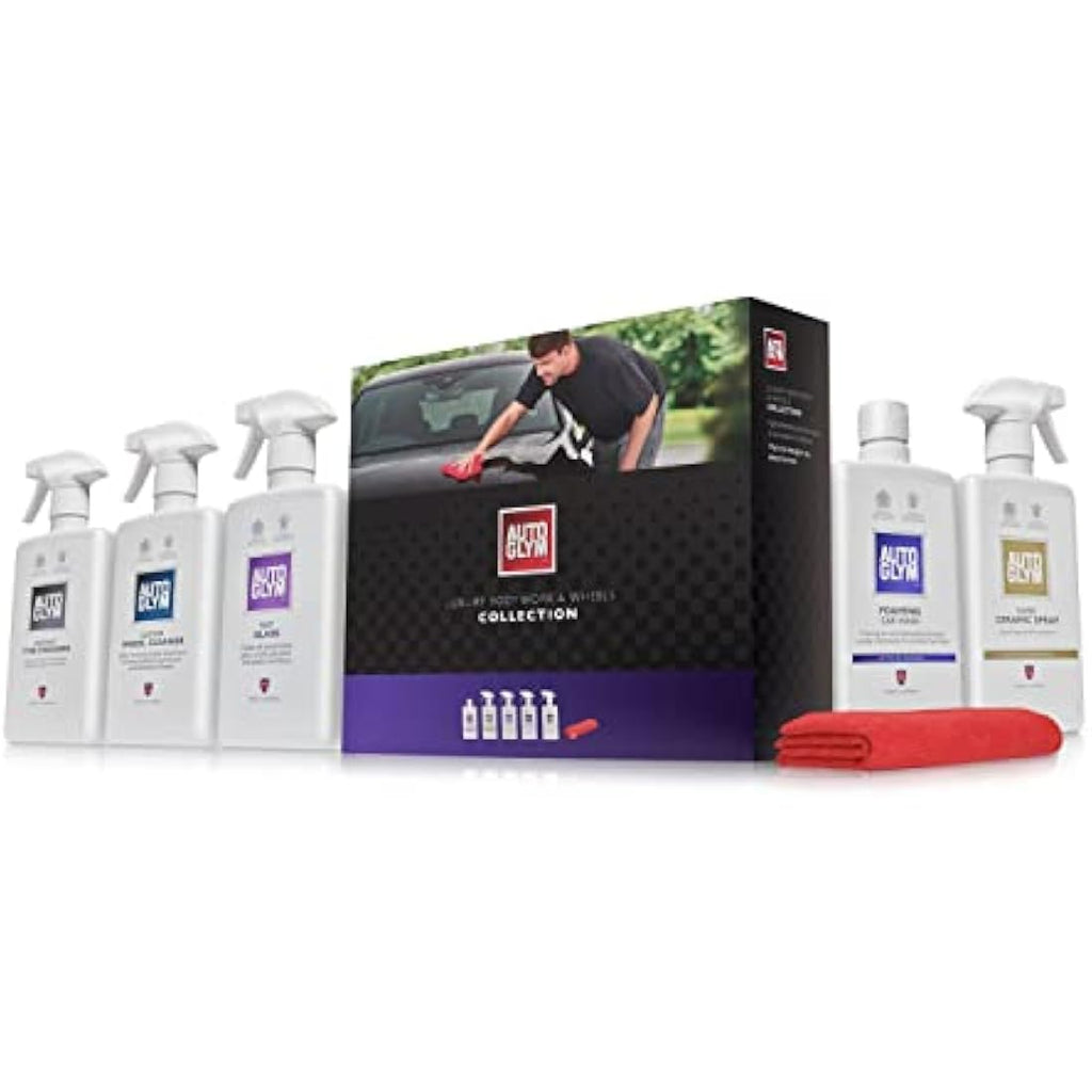 Autoglym Luxury Bodywork & Wheels 6pc Car Cleaning Kit Gift Set