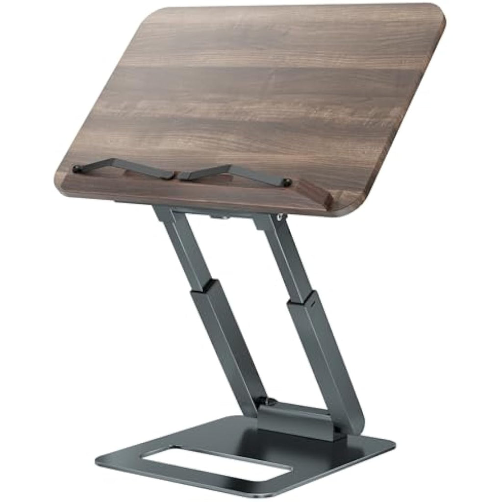 Tounee Ergonomic Adjustable Book Stand – Telescopic Aluminum Holder