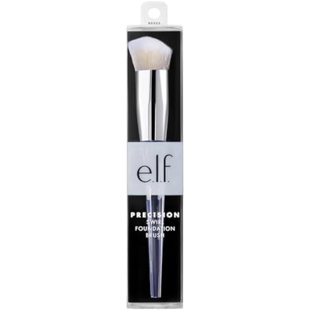 e.l.f. Precision Foundation Swirl Brush | Synthetic Vegan Makeup Tool